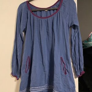 Roxy Blue and Purple Tunic Top
